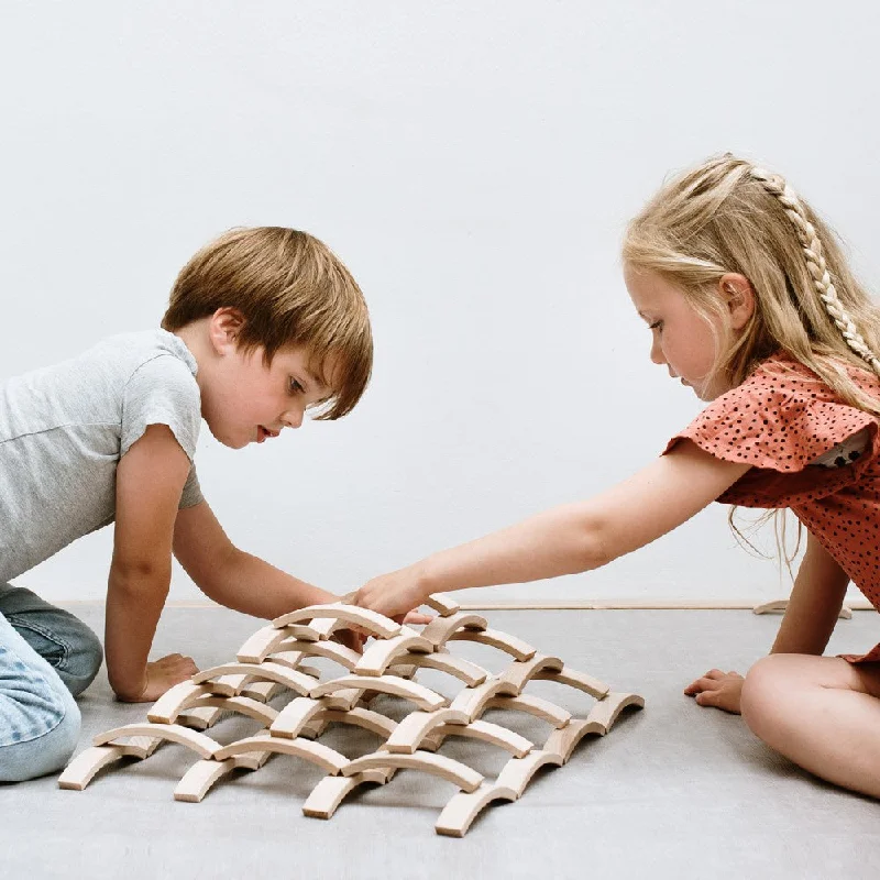 Hand - Made Wooden Building Blocks with a Transportation - Themed CollectionABEL blocks mini 66