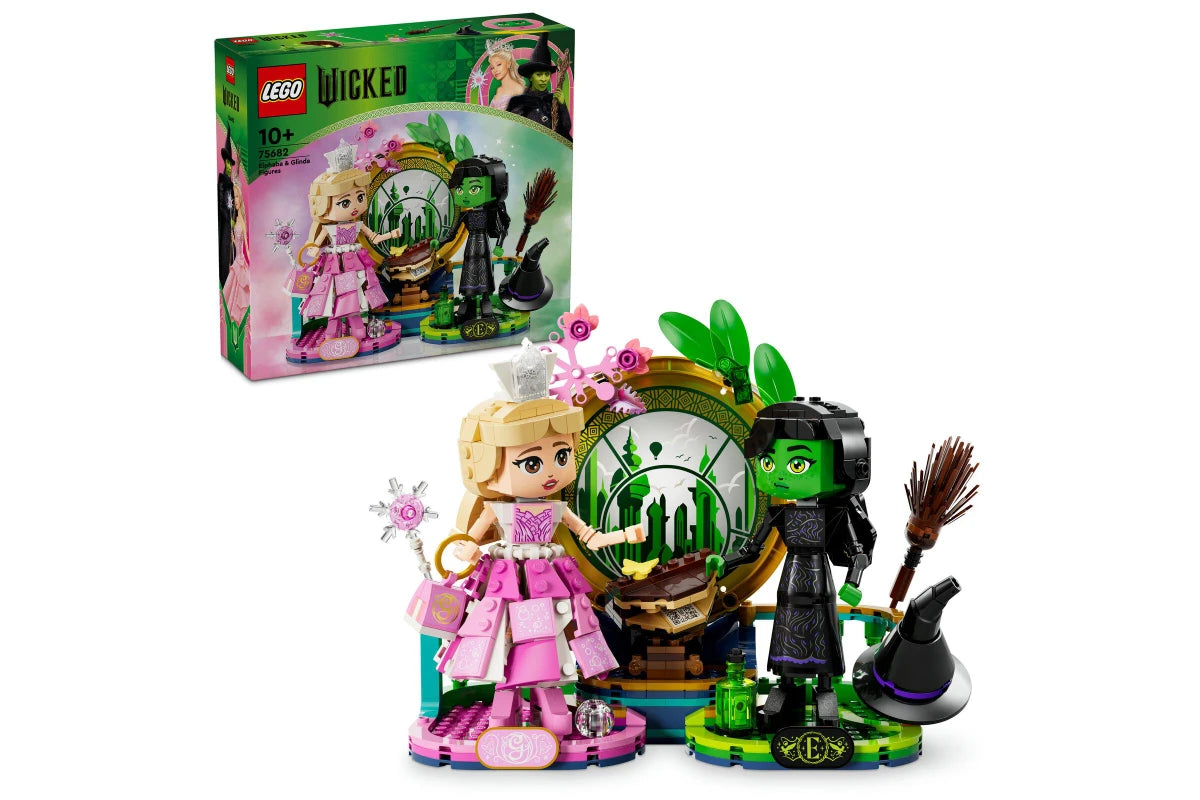 Natural Wood - Grain Colored Building Blocks for a Rustic - Looked Play SetLEGO Wicked Elphaba & Glinda Figures 75682