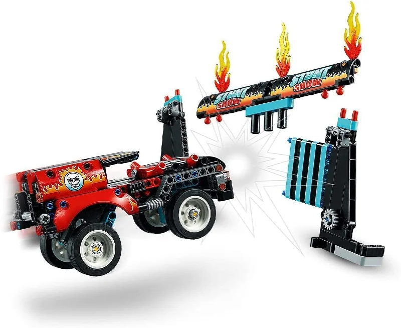 Sustainable Small - Scale Wooden Building Blocks for Pocket - Sized CreativityLEGO Technic - 42106 Stunt Show Truck & Bike