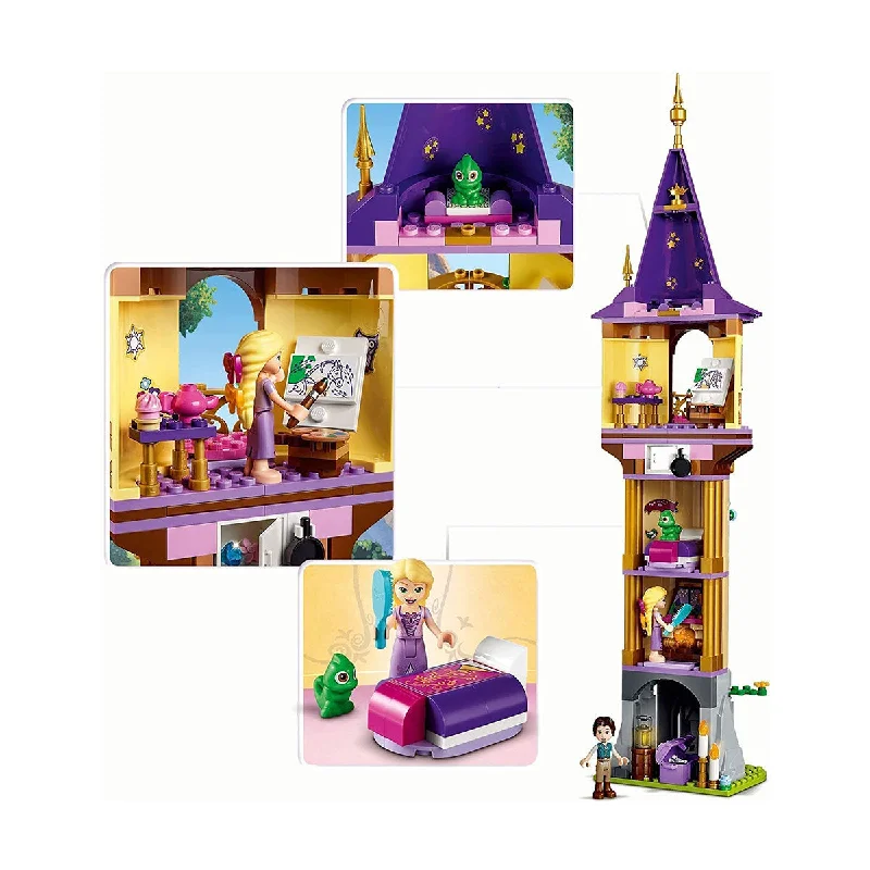 Eco - Conscious Solid Wood Building Blocks with a Nature - Inspired Pattern SetLEGO - Disney Princess Rapunzel 43187