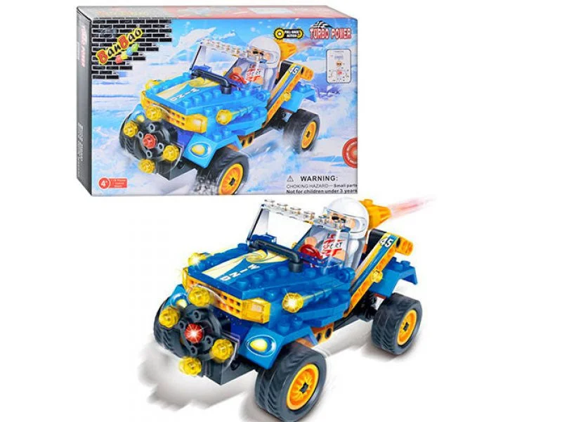 High - Grade Solid Wooden Building Blocks with a Puzzle - Solving FeatureWind Racer Pull back Car - 8625