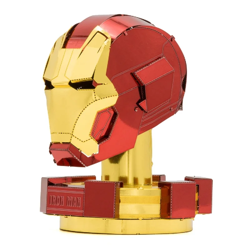 Sustainable Solid Wood Building Blocks with a Musical Instrument Design3D Metal Model Kit Marvel Avengers Iron Man Helmet