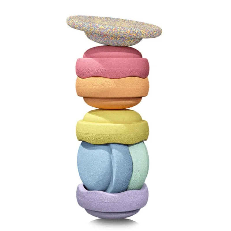 Colorful Stapelstein Toy Plastic Figurines for Imaginative PlayStapelstein Pastel Set (in-store and local curbside orders only)