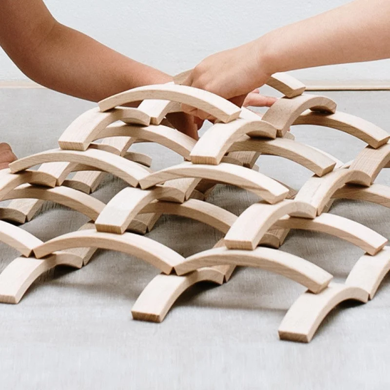 Sustainable Solid Wood Building Blocks with a Musical Instrument DesignABEL blocks mini 300