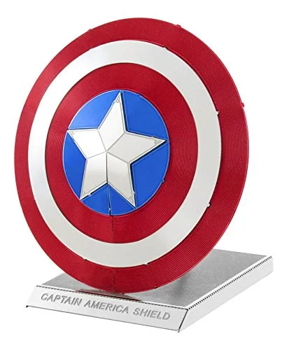 Eco - Conscious Solid Wood Building Blocks with a Nature - Inspired Pattern Set3D Metal Model Kit Marvel Avengers Captain America's Shield