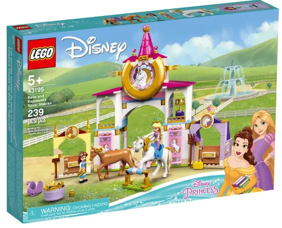 High - Grade Solid Wooden Building Blocks with a Puzzle - Solving FeatureLEGO Belle and Rapunzel's Royal Stables