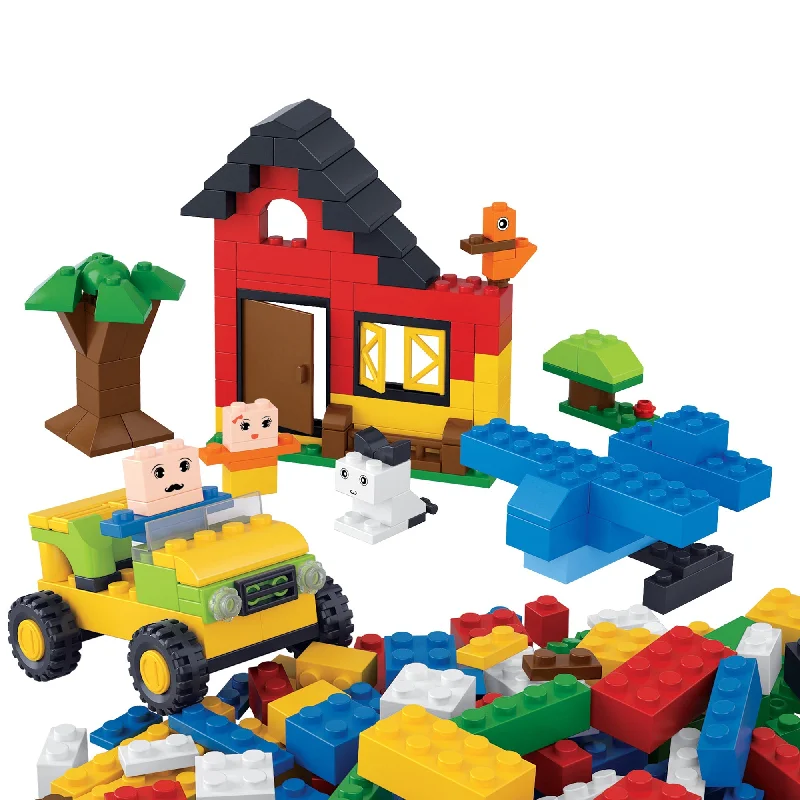 Eco - Friendly Wooden Building Blocks with a Castle - Building ThemePlayzu By Sluban Kiddy Bricks Building Blocks Toys || 6years to 12years