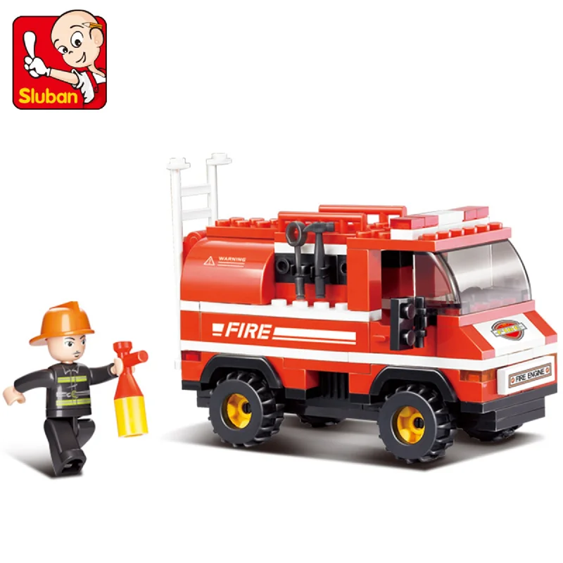 Sustainable Solid Wood Building Blocks with a Musical Instrument DesignPlayzu By Sluban Mini Fire Truck Building Blocks Toys || 6years to 14years