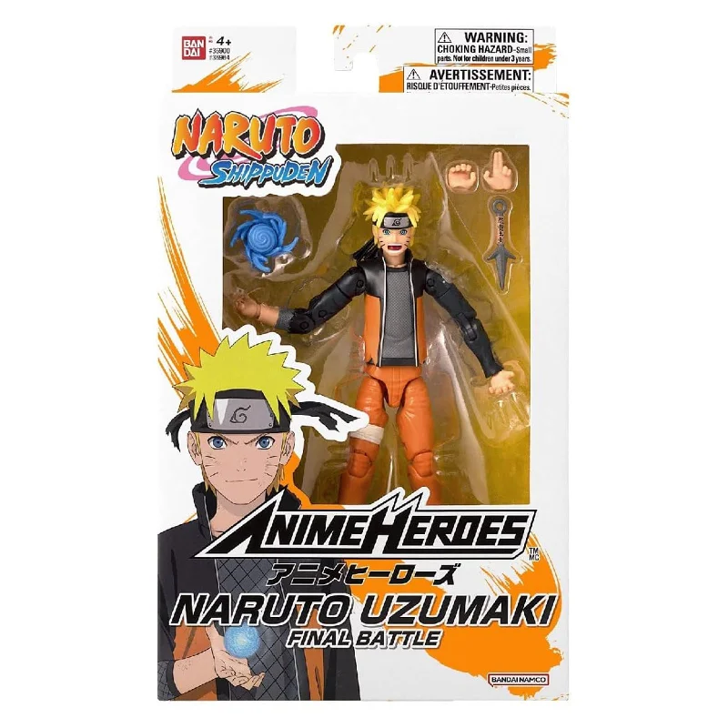 Sonic the Hedgehog Action Figure with Super - Speed Base and Ring CollectiblesBandai Anime Heroes Naruto Shippuden Naruto Uzumaki Final Battle Action Figure