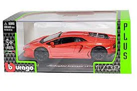 Die - Cast Model of a London Double - Decker Bus with Detailed Interior and ExteriorBburago 18-42021 1:32 Plus Lamborghini Aventador Lp700-4 4893993420001D -  Red