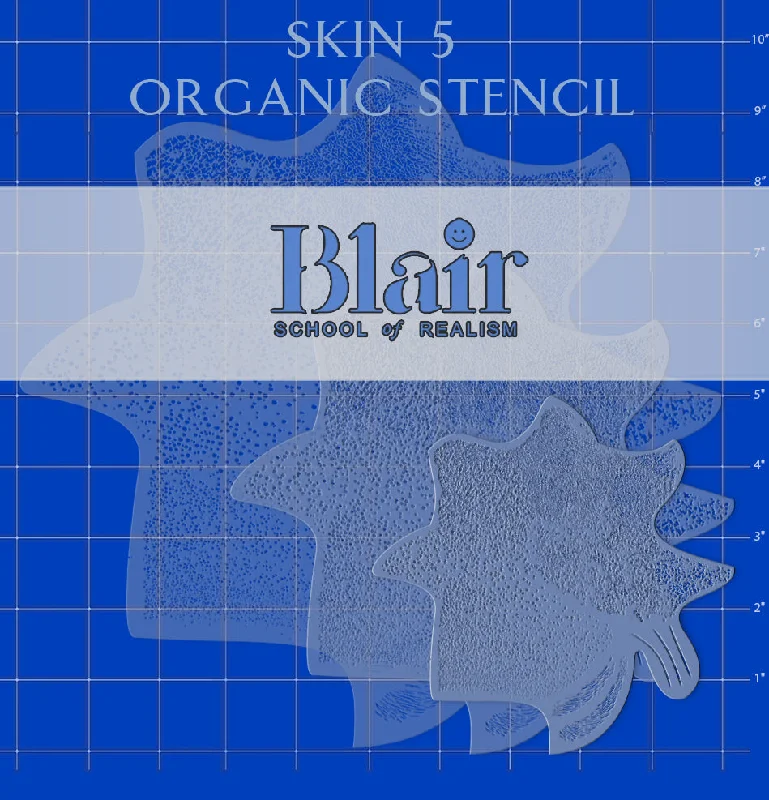 Natural Finish Wooden Picture Frames for Displaying Hand - Painted ArtworksBlair Stencil - Skin 5