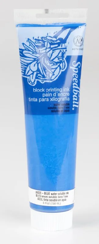 Hand - Carved Wooden Stencils for Intricate Patterns in Handicraft ProjectsBlock Ink 150ml- Blue