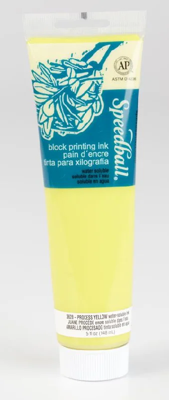 Hand - Turned Wooden Paint Roller Handles for Large - Scale Painting ProjectsBlock Ink 150ml- Yellow