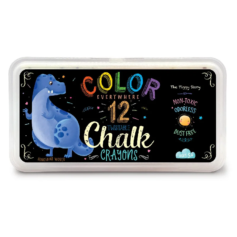 Natural Finish Wooden Scroll Bars for Displaying Traditional Chinese PaintingsColor Everywhere Chalk Crayons - Dinosaur World