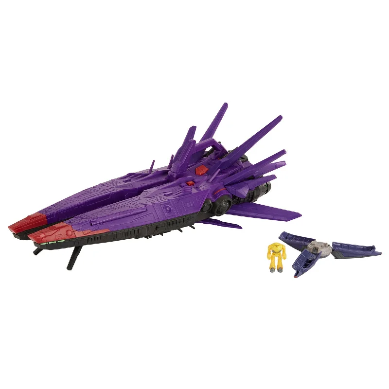 Transformers Optimus Prime Action Figure with Convertible Vehicle Mode and Battle AxeDisney Pixar Lightyear Hyperspeed Series Zurgs Mothership Vehicle