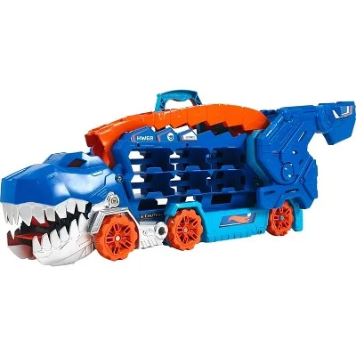 Stranger Things Eleven Action Figure with Psychic - Energy Effect and Demogorgon TargetHot Wheels Transforming City T-Rex Ultimate Hauler