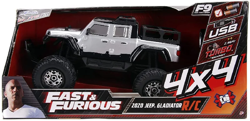 N - Scale Model Train Layout with a City - Themed Background and Animated FiguresJADA - Fast&Furious RC Jeep Gladiator 4x4 1:12