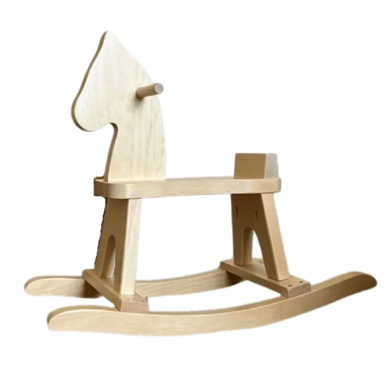 Traditional Wooden Yo - Yo with String and a Smooth Spinning Axle for Retro FunNatural Wooden Rocking Horse