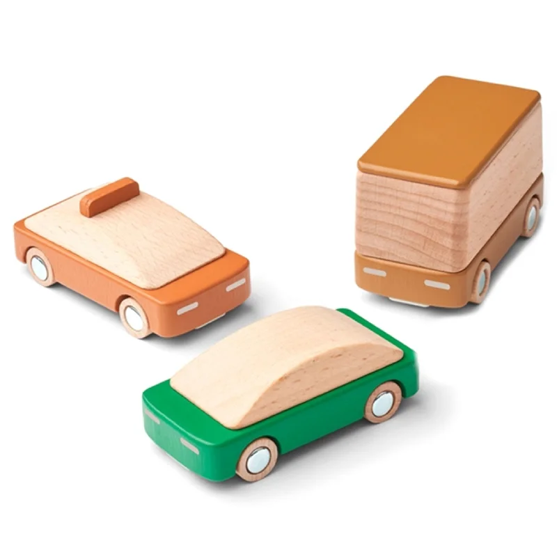 1:18 Scale Die - Cast Model of a 1969 Chevrolet Camaro SS with Opening Doors and HoodLiewood Village Cars 3-Pack Mustard Mix