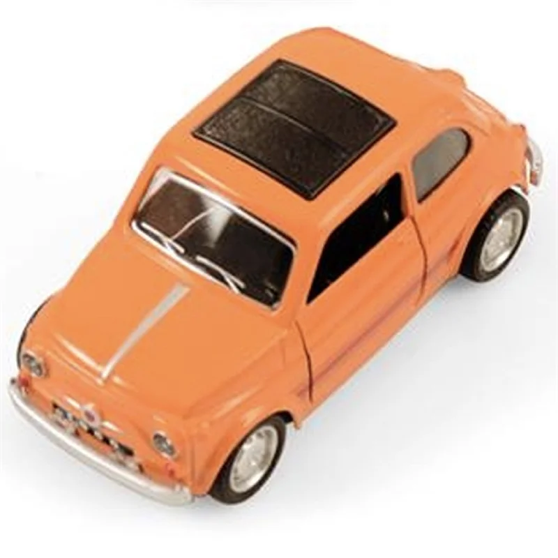 Battery - Operated Toddler Ride - On Electric Car in Pink with Music and LightsMagni Fiat 500 - Orange