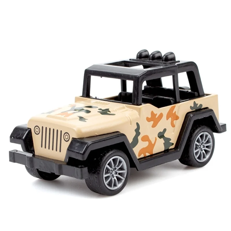 Model Kit of a Vintage Volkswagen Beetle for DIY CustomizationMagni Jeep Military Car With Pull Back - Model 1