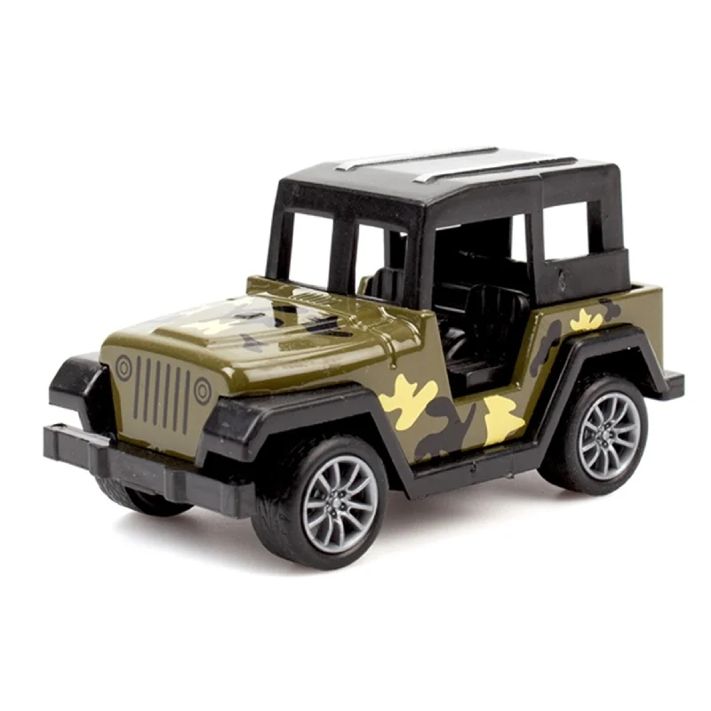 Slot Car Racing Set featuring Formula 1 Cars and a Multilane TrackMagni Jeep Military Car With Pull Back - Model 2