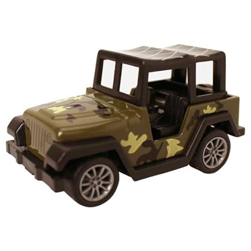 Die - Cast Model of a Military Jeep with Camouflage Paint and Weapon AccessoriesMagni Jeep Military Car With Pull Back - Model 4