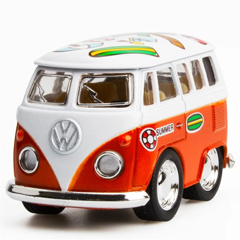 Die - Cast Model of a Military Jeep with Camouflage Paint and Weapon AccessoriesMagni VW Bus - Orange Metal