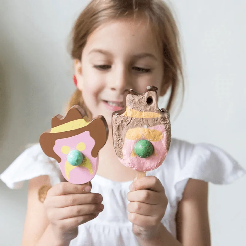 Rustic - Style Wooden Train Set with Tracks and Passenger Cars for Toddler EntertainmentMake Me Iconic Aussie Ice Creams