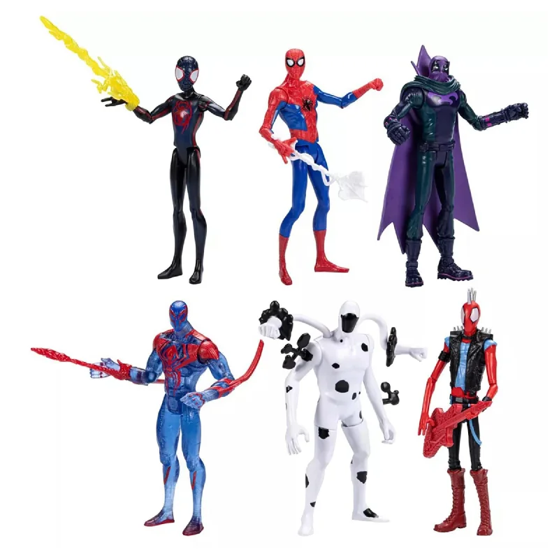 Jurassic World Tyrannosaurus Rex Action Figure with Moving Jaws and Realistic TextureMarvel Spider-Man Across the SpiderVerse 6 Inch Ultimate Showdown Figure 6-Pack