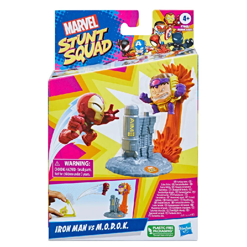 Minecraft Steve Action Figure with Crafting Table and PickaxeMarvel Stunt Squad Iron Man Vs M.O.D.O.K. Figure Set