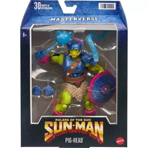 Pokémon Pikachu Action Figure with Electric - Charge LED and Poké BallMasters Of The Universe Masterverse Revelation Sun Man Pig Head