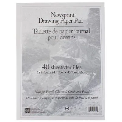 Hand - Turned Wooden Paint Roller Handles for Large - Scale Painting ProjectsPad - Newsprint 18x24