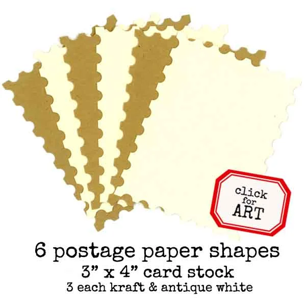 Hand - Carved Wooden Stencils for Intricate Patterns in Handicraft ProjectsPostage Paper Shapes Collection