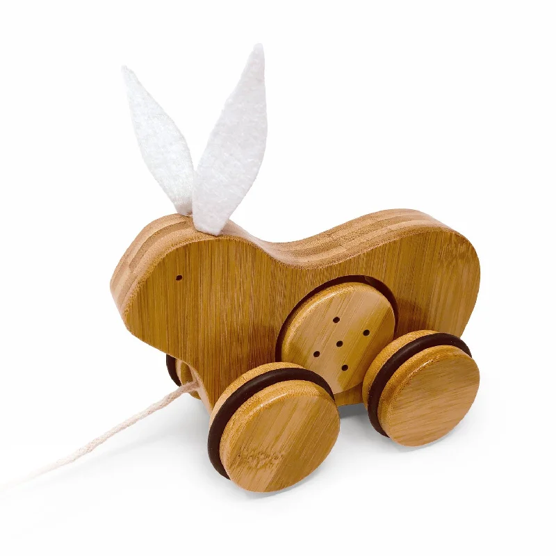 Eco - Friendly Wooden Building Blocks Set with Magnetic Connectors for Creative ConstructionPush & Pull Rabbit - Bamboo