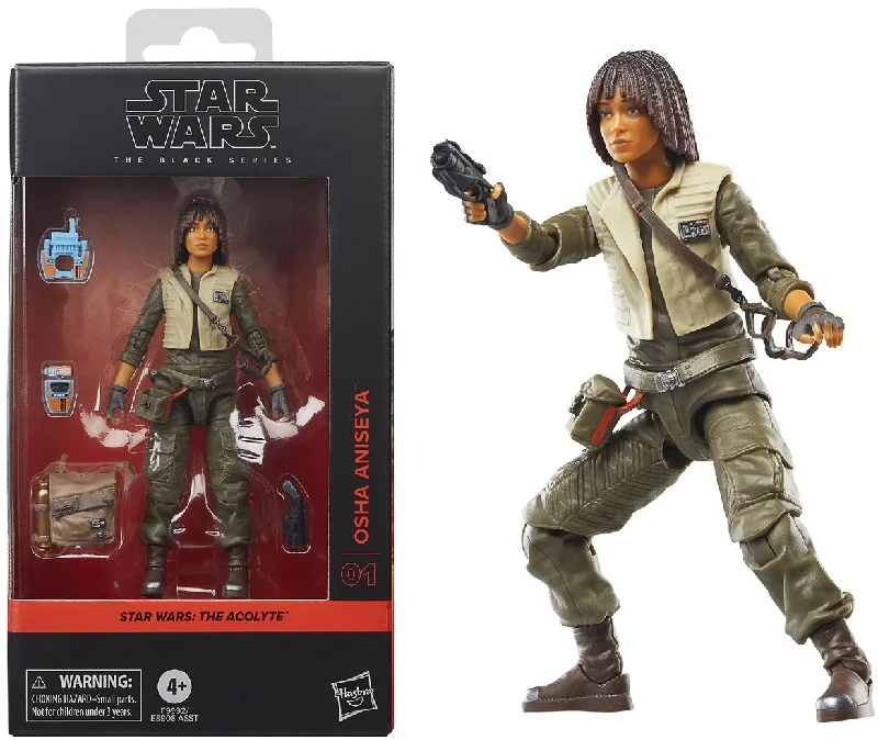 Stranger Things Eleven Action Figure with Psychic - Energy Effect and Demogorgon TargetStar Wars The Black Series Osha Aniseya 6" Inch Action Figure - Hasbro