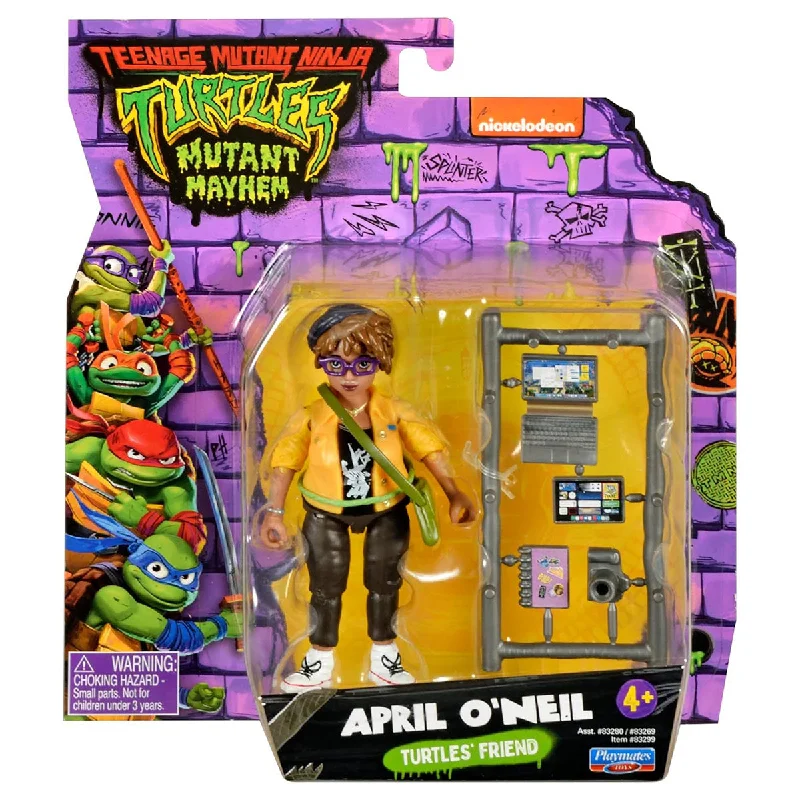 Teenage Mutant Ninja Turtles Leonardo Action Figure with Katana Swords and Shell BackpackTeenage Mutant Teenage Turtles: Mutant Mayhem April O'Neil Figure