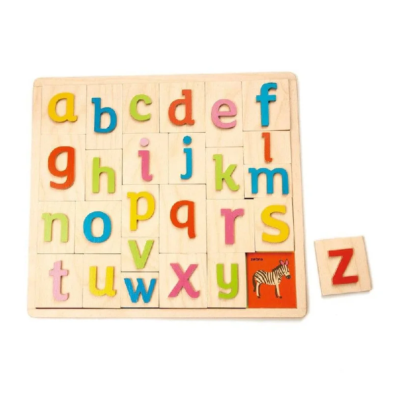 Eco - Friendly Wooden Building Blocks Set with Magnetic Connectors for Creative ConstructionAlphabet Pictures Puzzle