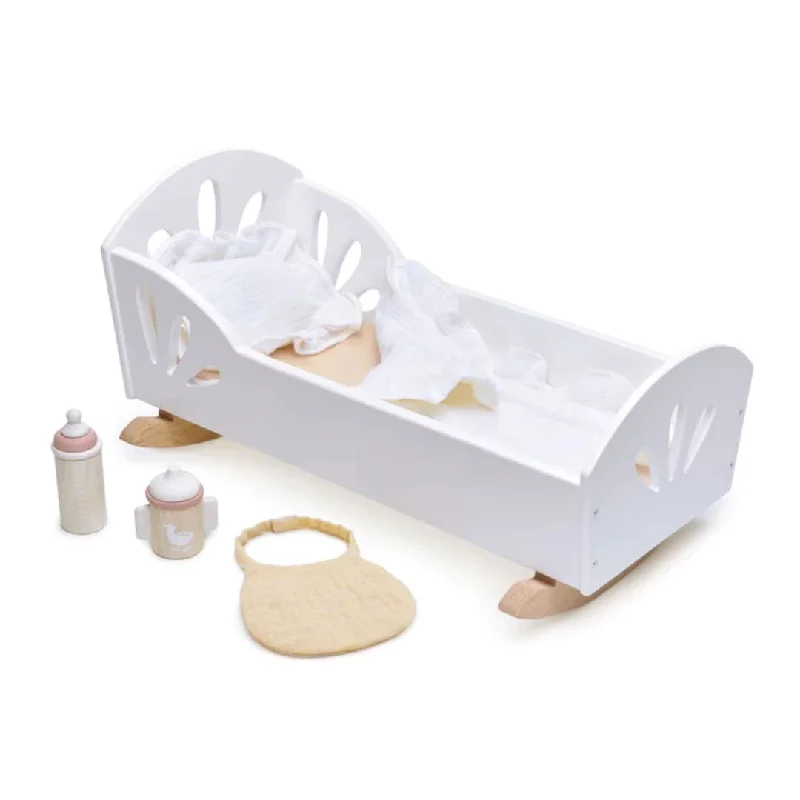 Wooden Musical Instrument Set including a Xylophone and Maracas for Little MusiciansSweet Wooden Swan Dolly Bed