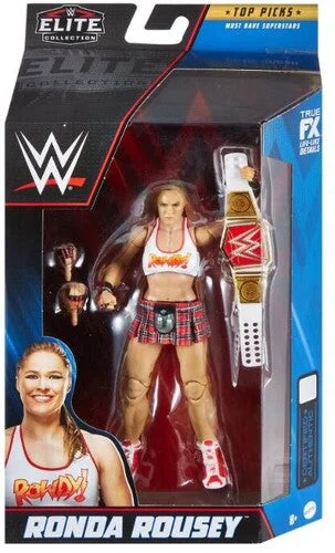 DC Super Hero Girls Wonder Woman Action Figure with Lasso of Truth and ShieldWWE Top Picks Elite Collection Figure Ronda Rousey