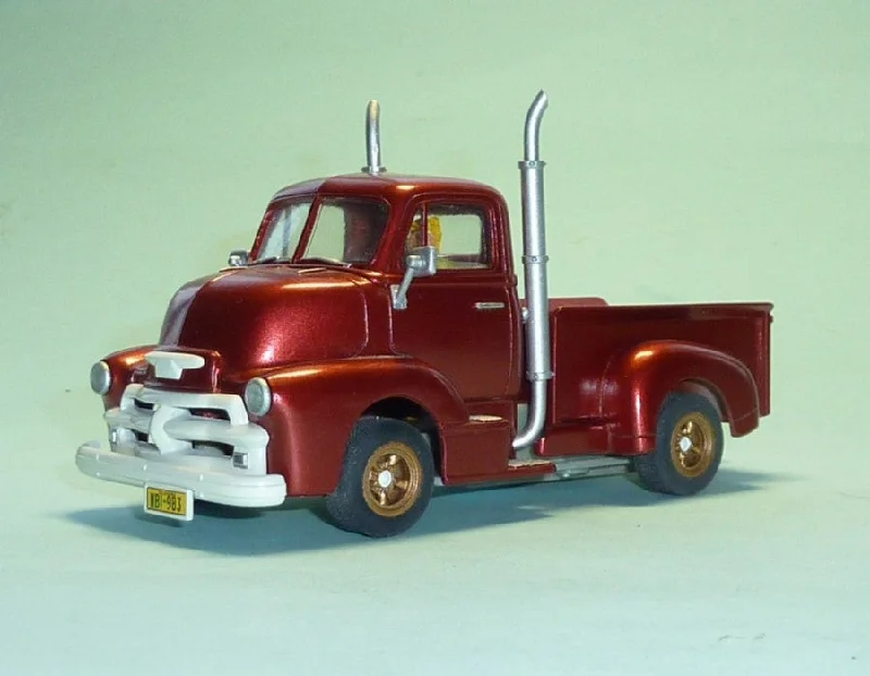 Precision - Cut Solid Wood Train Models Toys for Railway Fans1954 Chevrolet COE Pickup (TRU-402)