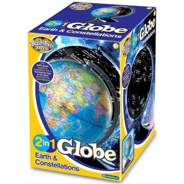 High - Quality Solid Wood Educational Toys for Developing Fine Motor Skills in Kids2 in 1 Globe - Earth & Constellations