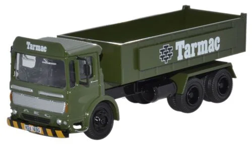 N - Scale Model Train Layout with a City - Themed Background and Animated FiguresOxford Diecast AEC Tipper Tarmac - 1:76 Scale