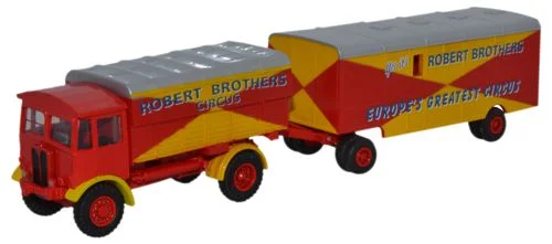 HO - Scale Model Railway Set with a Mountain - Themed Landscape and TunnelOxford Diecast AEC Matador and Trailer Robert Brothers - 1:76 Scale