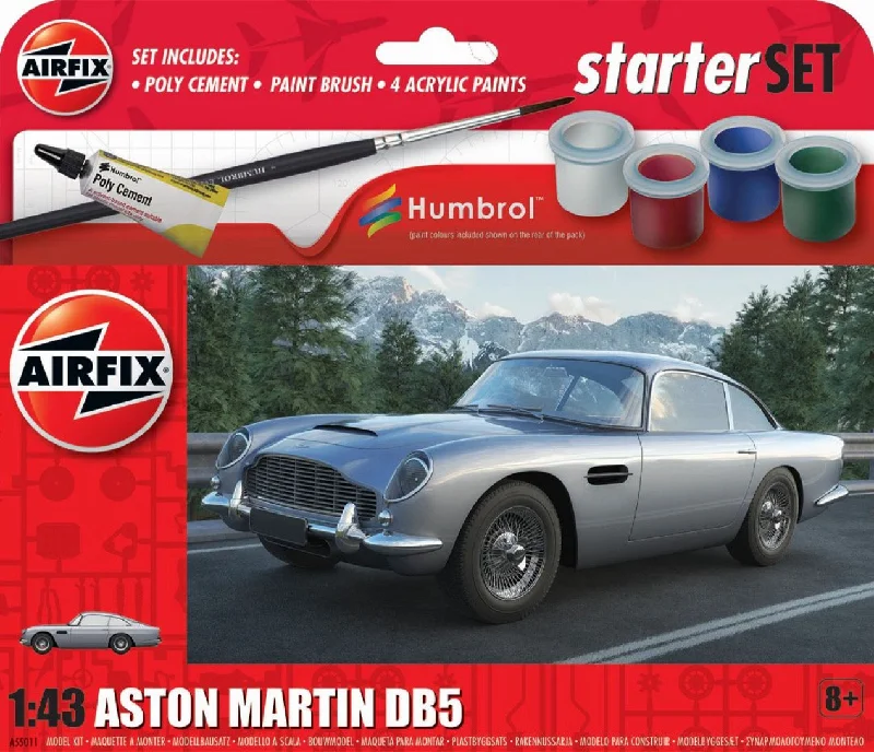 Remote - Controlled Boat with a High - Performance Motor for Water RacingAirfix A55011 1:43 Aston Martin DB5 Starter Set