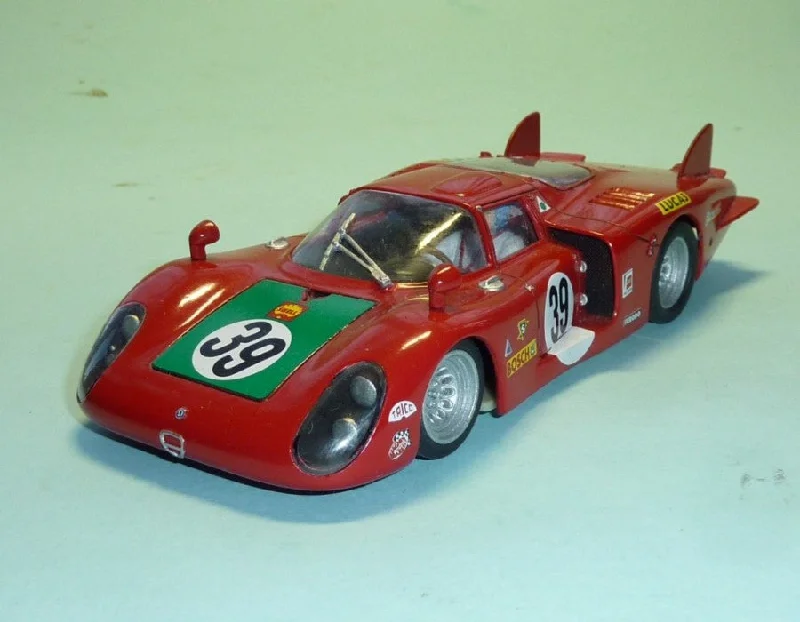 Hand - Sanded Solid Wood Fantasy Creature Models Toys for Imaginative PlayAlfa Romeo T33 1968 Le Mans (GT-313)