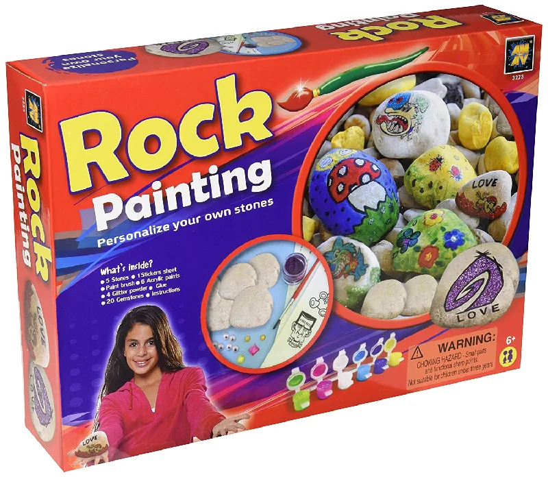 Hand - Made Wooden Educational Toys with a Space - Exploration SimulationAmav Creative Craft Rock Painting Non-Toxic Acrylic Paint Set - 39 Pieces