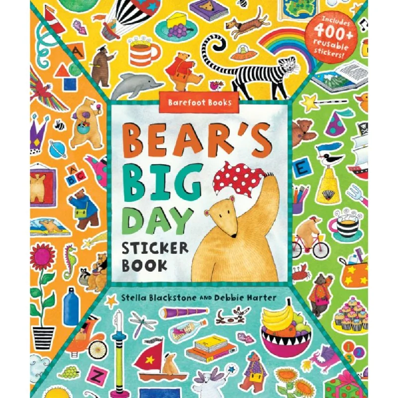 Solid Wood Educational Toys with a Coding and Logic - Building GameBear's Big Day Sticker Book