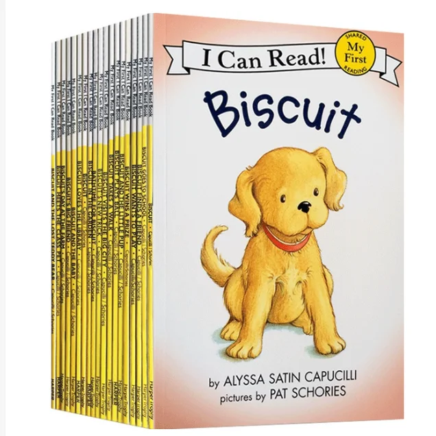 Hand - Sanded Wooden Educational Toys for Safe Exploration by PreschoolersClearance - 24 Books/set Biscuit Series - I can Read - My First Reading series by Alyssa Satin Capucilli