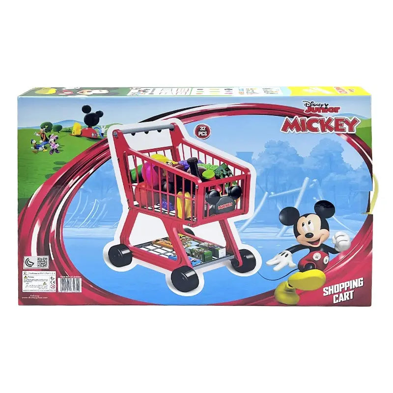 Hand - Made Wooden Educational Toys with a Space - Exploration SimulationDisney Mickey Shopping Cart